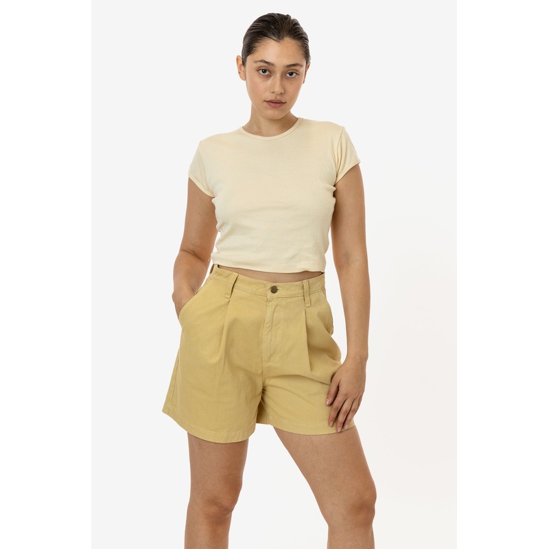RCT372 – Cotton Twill Pleated Short