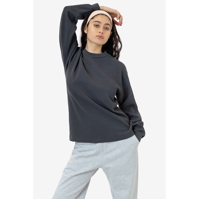 TX407GD Mix – Long Sleeve Heavy Thermal Crew Neck