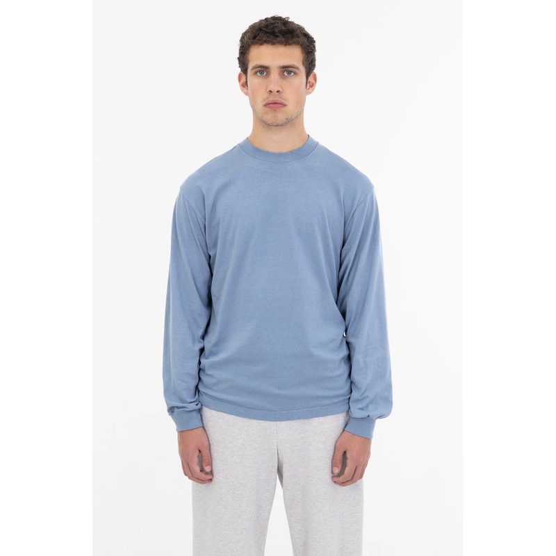 1807GD – 6.5oz Long Sleeve Garment Dye Crew Neck T-Shirt