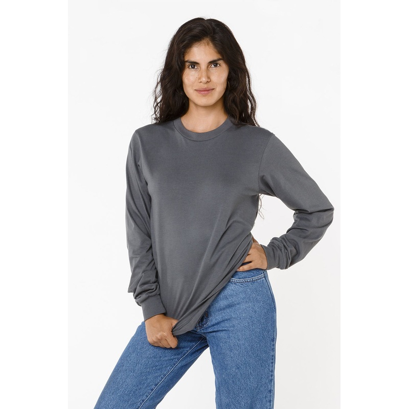 20007 – Fine Jersey Long Sleeve Crew Neck T-Shirt