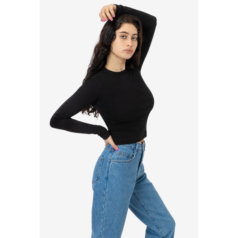 43007 – Baby Rib Long Sleeve Crewneck Tee