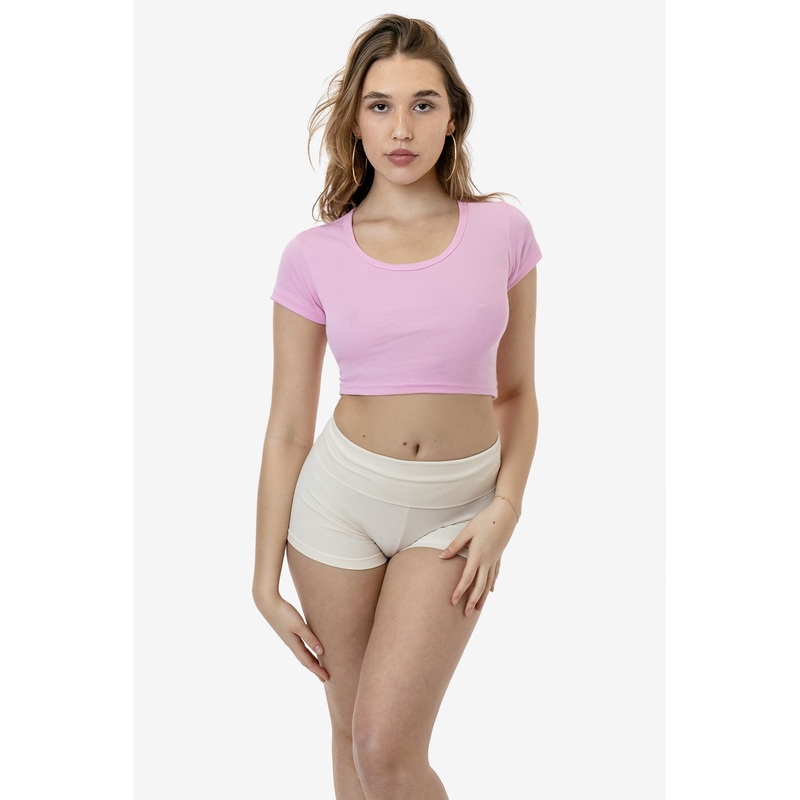 43080 – Baby Rib Scoopneck Crop Top