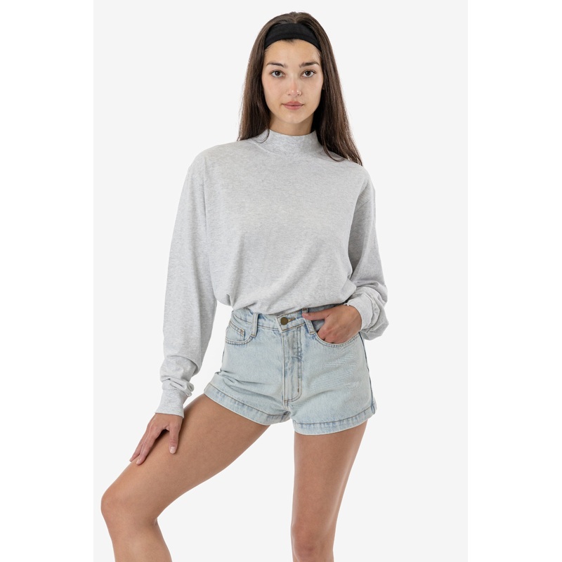1827GD Unisex – Oversized Long Sleeve High Mockneck T-Shirt