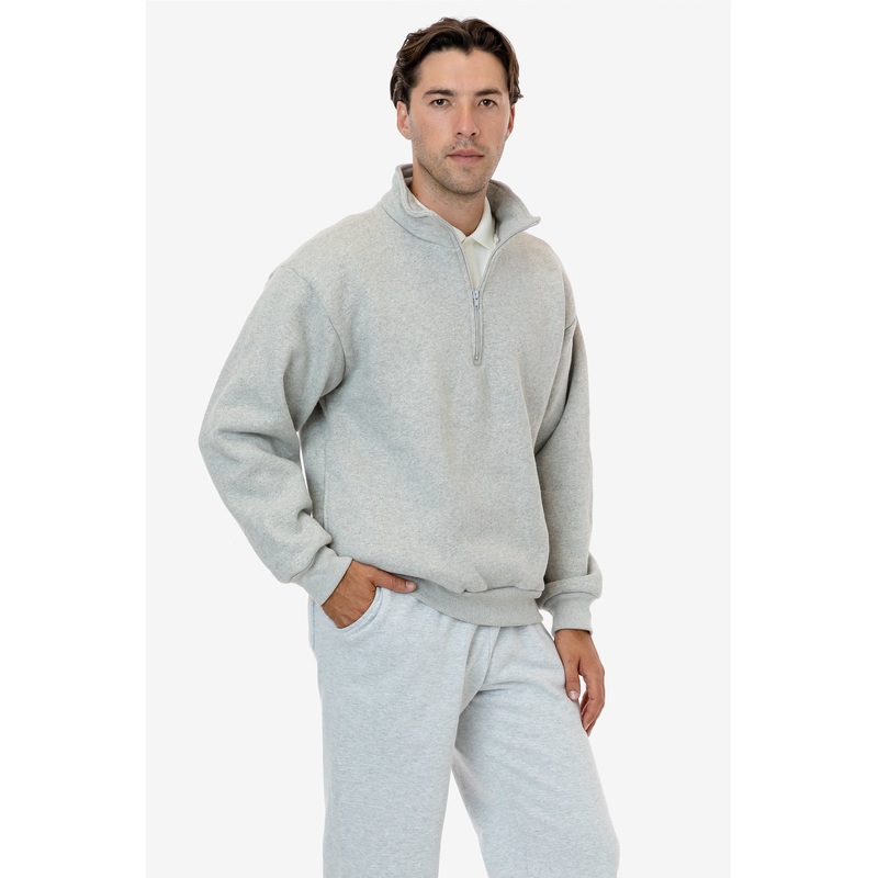 HFX428 – Unisex Heavy Fleece Half Zip Pullover (Piece Dye)