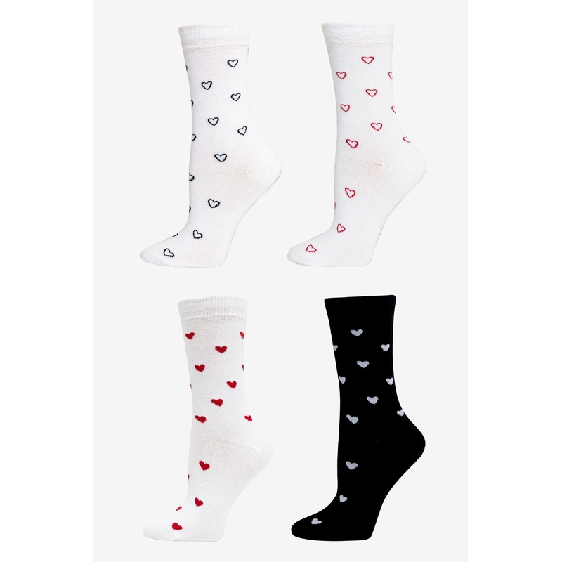 HRTSOCK-4PK – Heart Sock 4 Pack