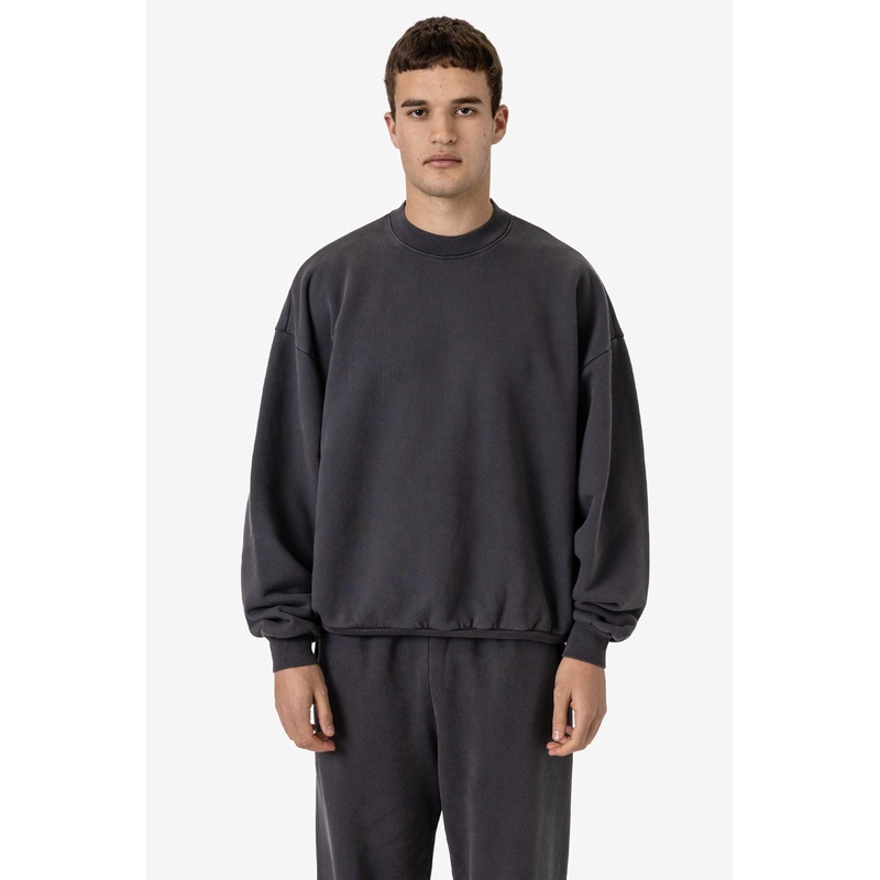 PLU07GD – 16oz. Garment Dye Plush Fleece Pullover Crewneck Sweatshirt