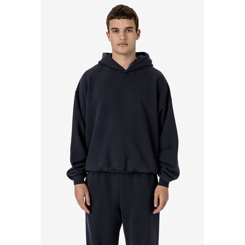 PLU09GD – 16oz. Garment Dye Plush Fleece Hooded Pullover Sweatshirt