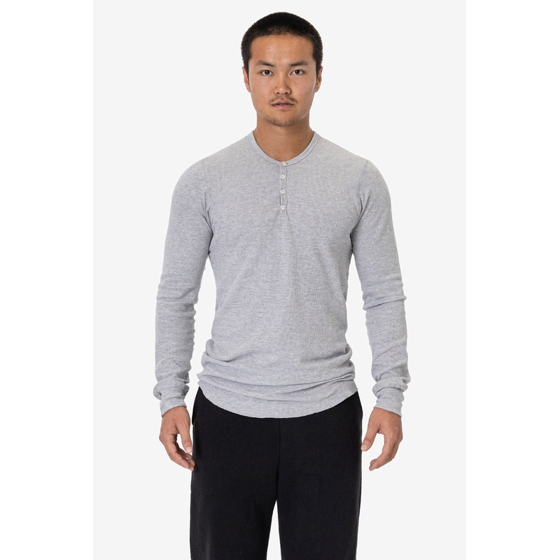 T457 – Poly-Cotton Thermal Long Sleeve Henley