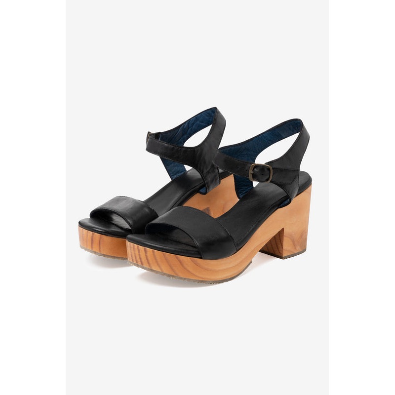 WOODSNDL01 – Wooden Heel Sandal