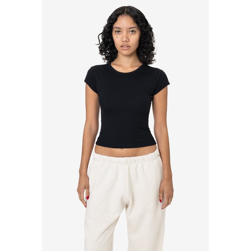 FFR3035L – Poly Cotton Baby Rib Cap Sleeve Tee