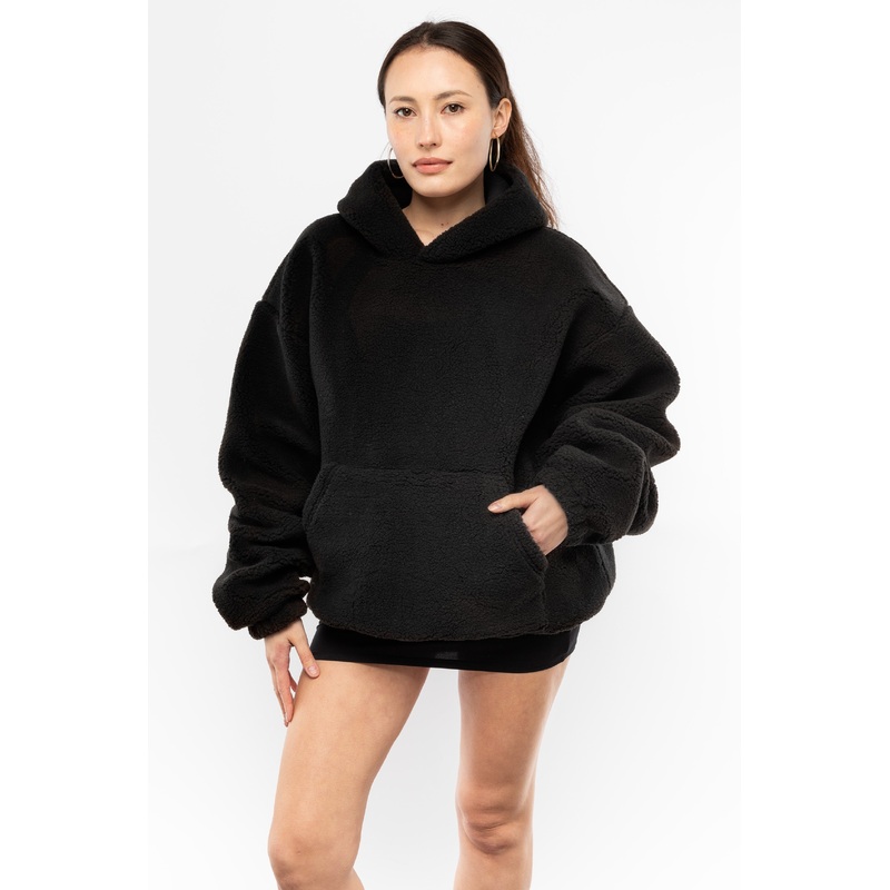 SHR4249 – Unisex Sherpa Pullover Hoody