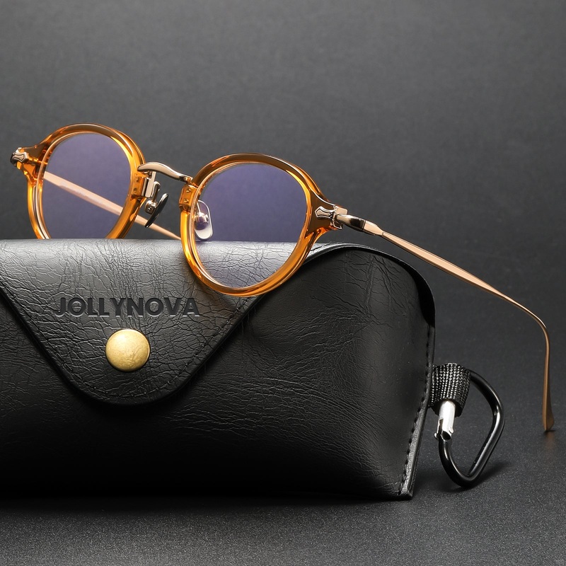 Drew Round Titanium Glasses Frame