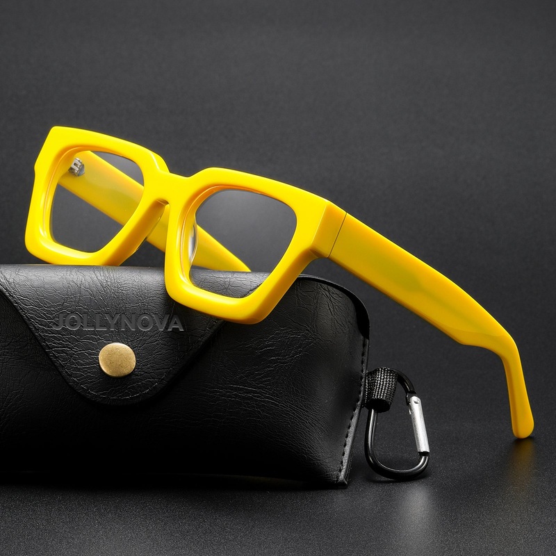 Lew Vintage Square Acetate Glasses Frame