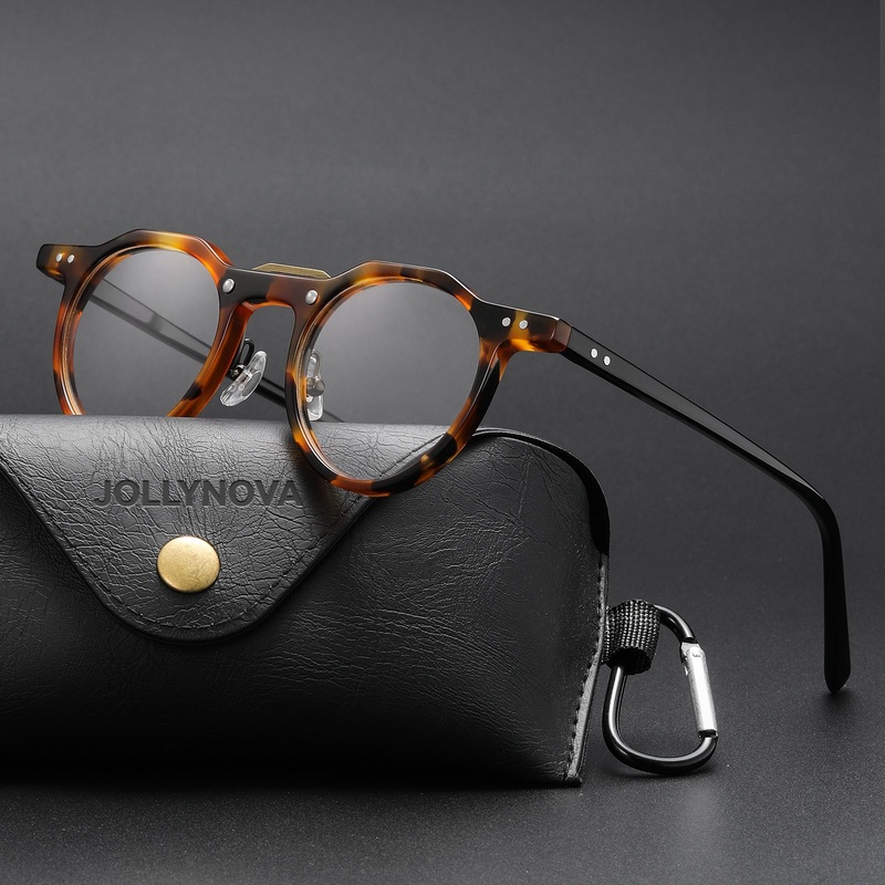 Raed Retro Round Acetate Glasses Frame