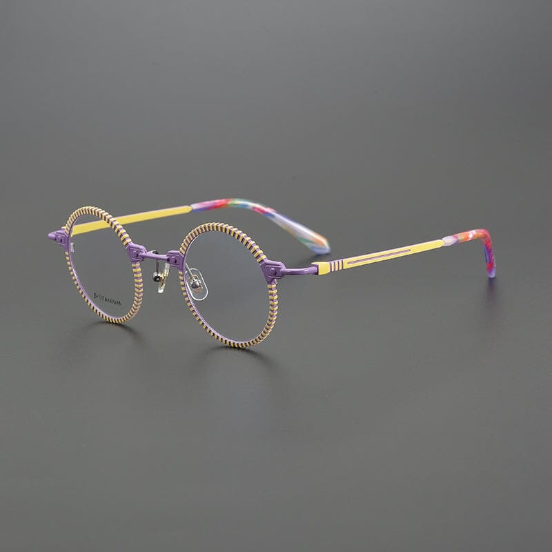 Bevin Round Titanium Glasses Frame