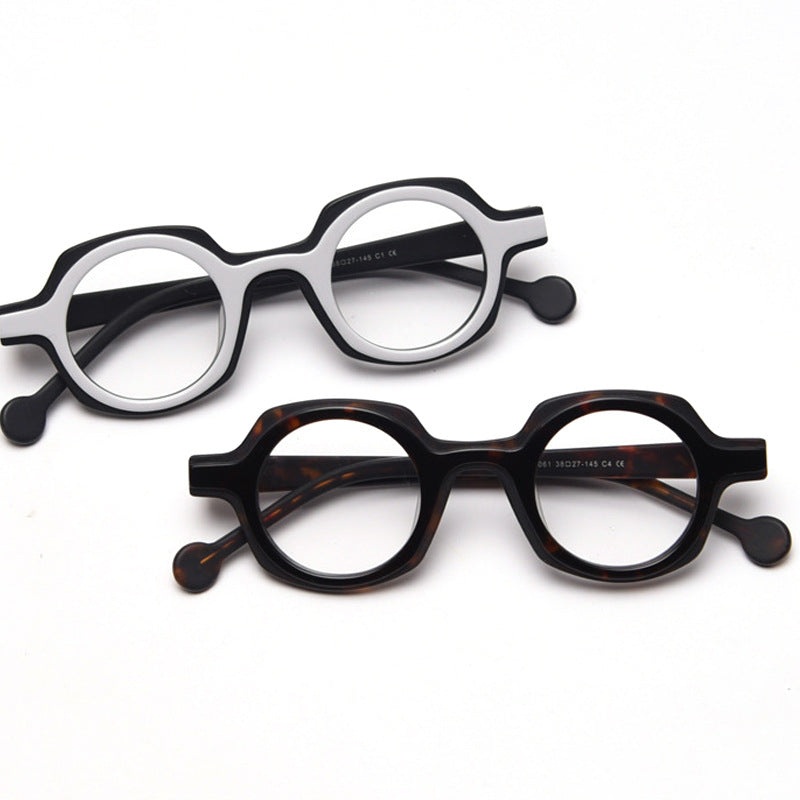 Cabot Retro Round Acetate Glasses Frame