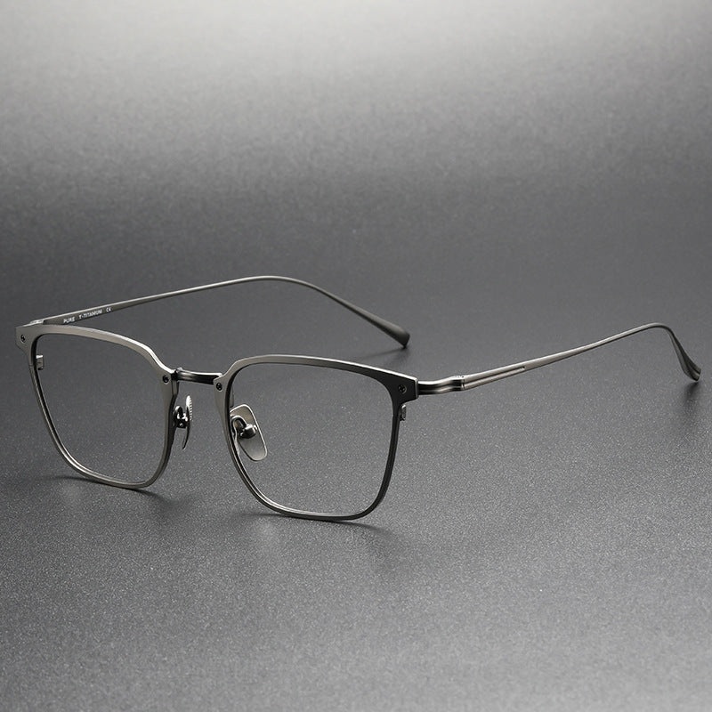 Ceaser Retro Titanium Square Glasses Frame