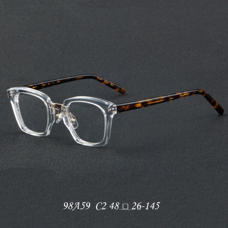 Fenix Retro Square Acetate Glasses Frame