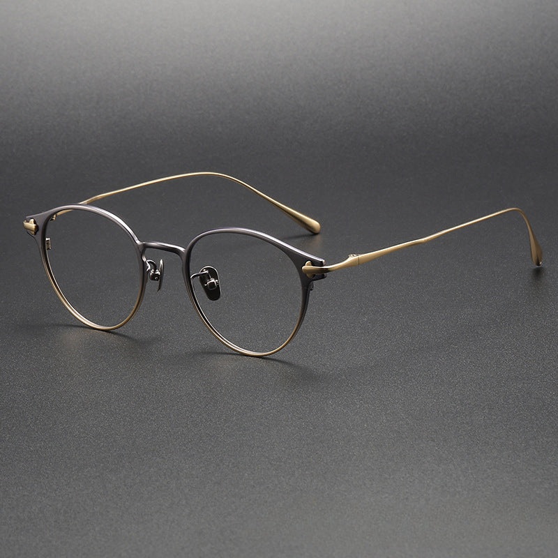 Nicor Titanium Vintage Oval Eyeglasses Frames