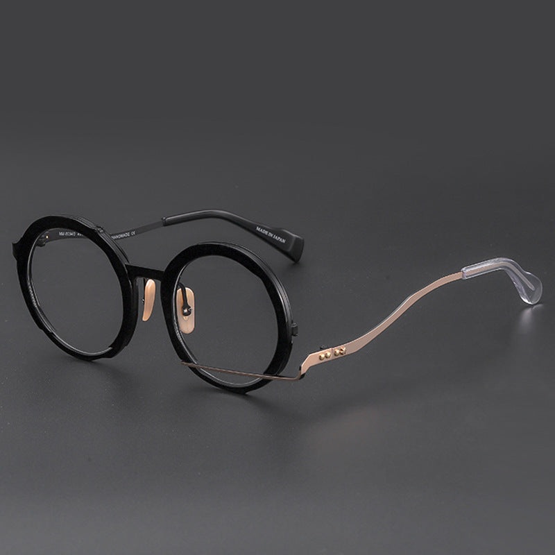 Rolin Titanium Vintage Round Eyeglasses Frame