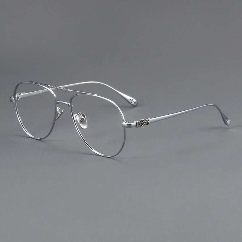 Sabir Titanium Aviator Square Glasses Frame