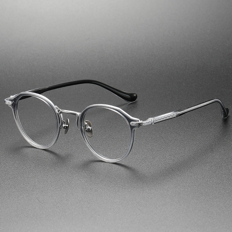 Tripi Titanium Vintage Round Eyeglasses Frame