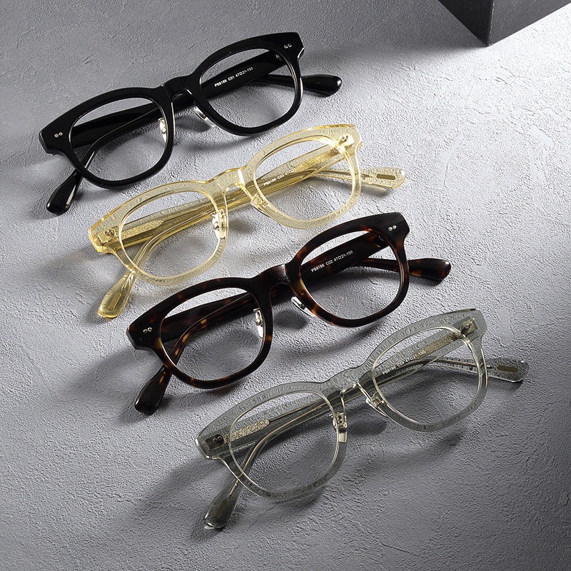 Bober Acetate Round Glasses Frame