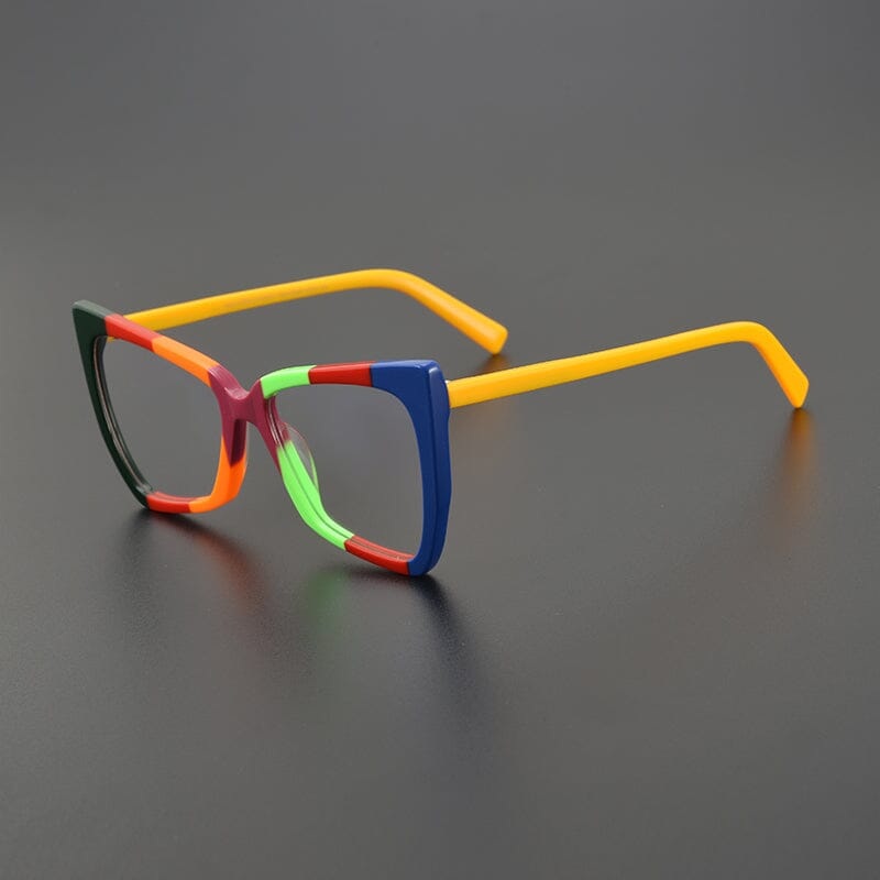 Cameo Acetate Cat Eye Glasses Frame