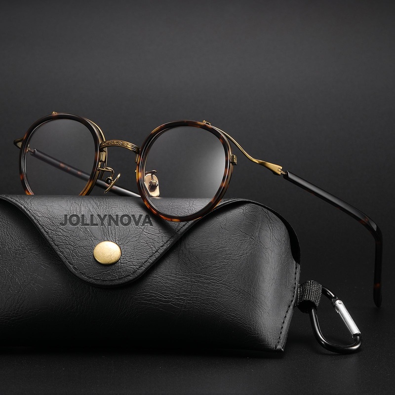 Hank Premium Vintage Acetate Round Glasses Frame