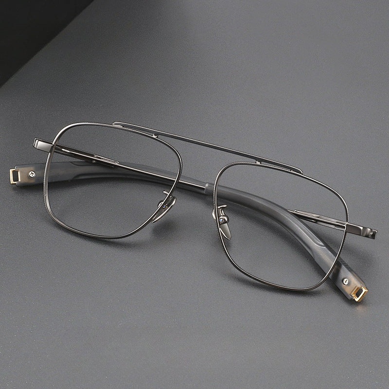 Kaspi Retro Titanium Square Glasses Frame