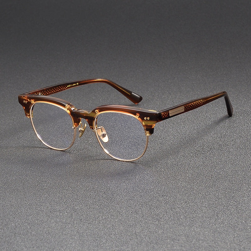 Myles Titanium Vintage Round Eyeglasses Frames