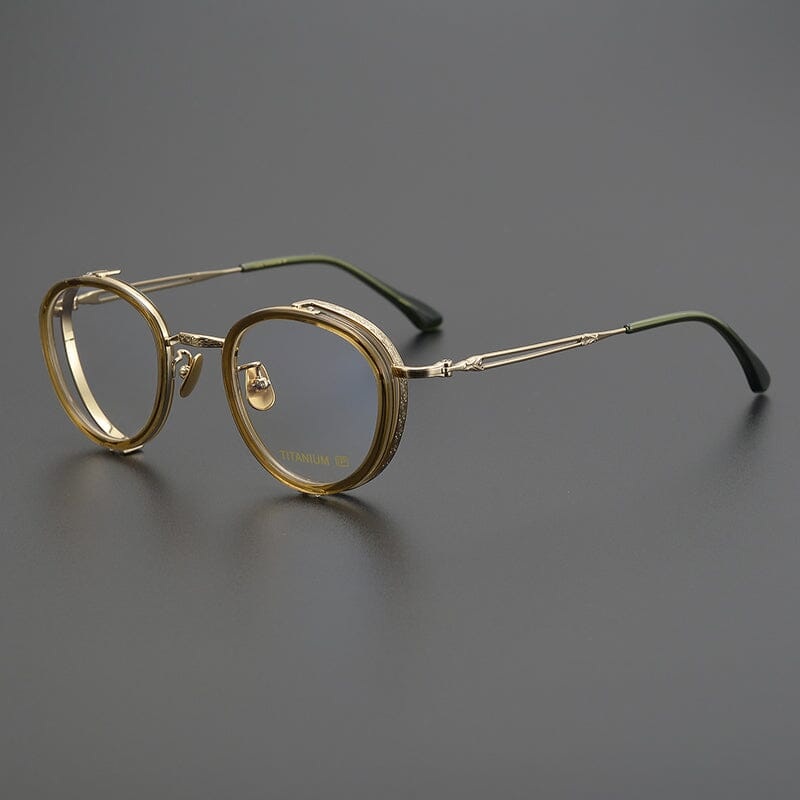 Ronan Round Titanium Glasses Frame