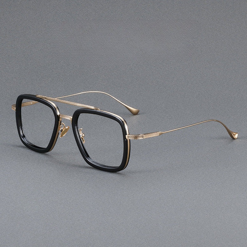 Shang Retro Titanium Square Glasses Frame