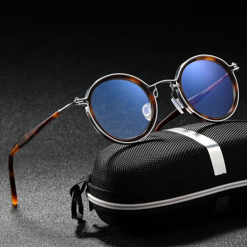 Tate Vintage Round Acetate Eyeglasses Frames
