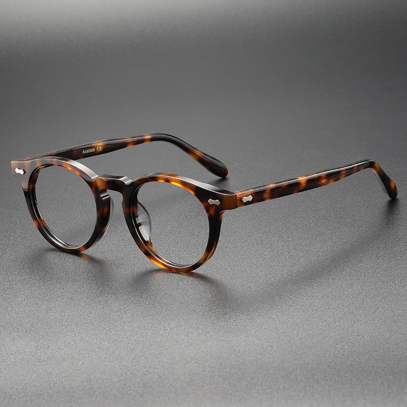 Briceno Acetate Retro Oval Glasses Frame