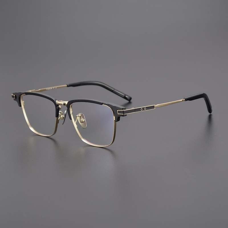 Eboney Titanium Square Glasses Frame
