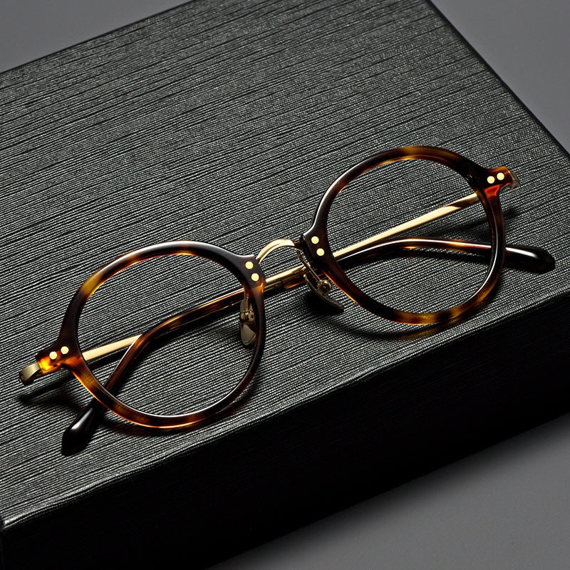 Karlin Titanium Vintage Round Eyeglasses Frames