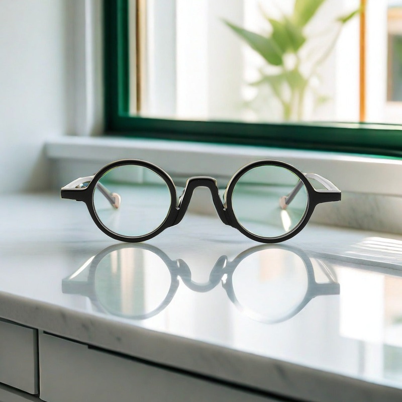 Rasha Acetate Round Glasses Frames