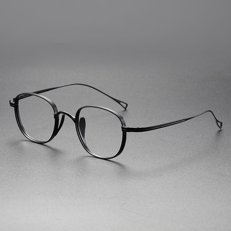 Sora Titanium Vintage Round Eyeglasses Frame