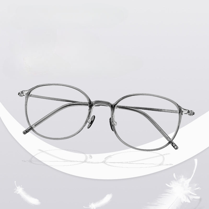 Titanium Vintage Round Eyeglasses Frames L9113