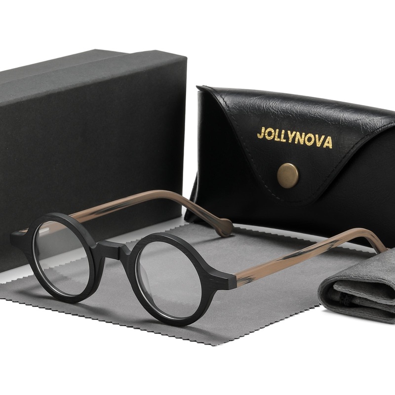 Alfie Vintage Acetate Round Glasses Frame