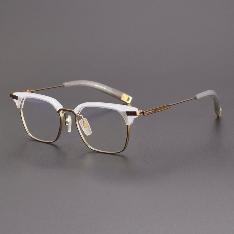 Camm Vintage Titanium  Acetate Rectangle Glasses Frame