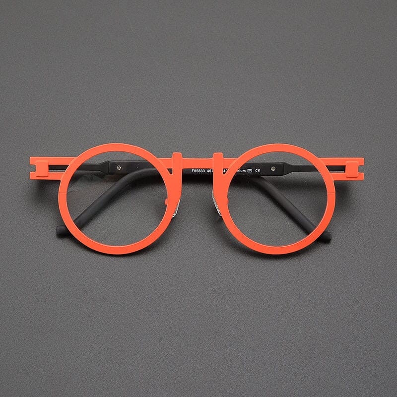 Dell Titanium Round Glasses Frame