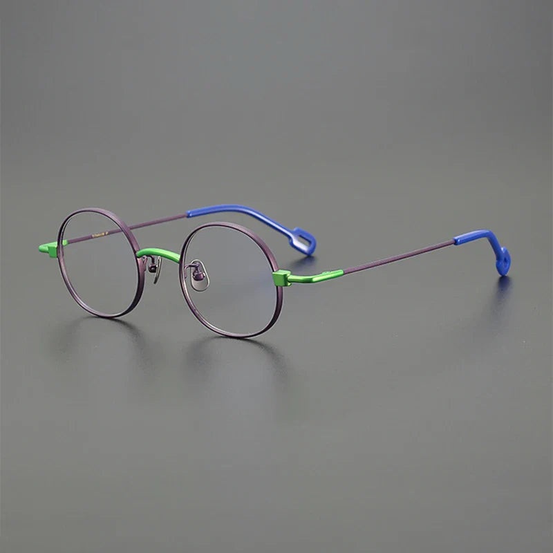 Desire Titanium Round Glasses Frame