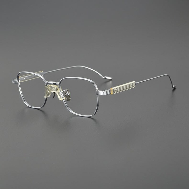 Obadiah Titanium Rectangle Glasses Frame