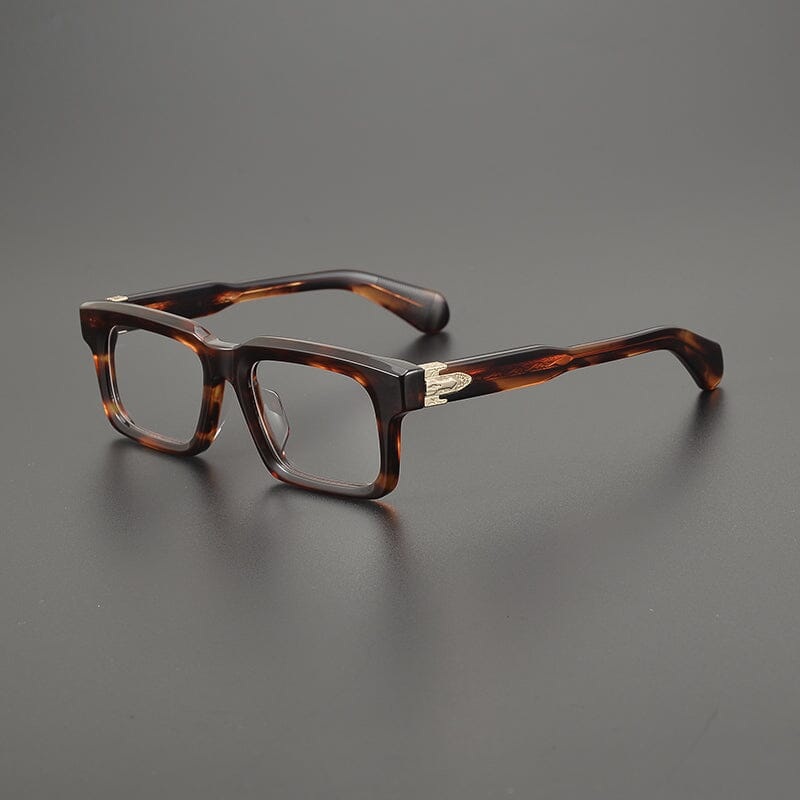 Ricardo Retro Rectangle Acetate Glasses Frame
