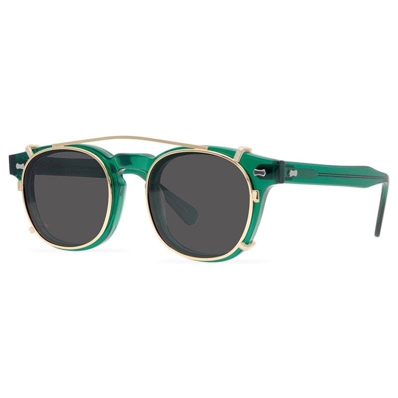 Trace Acetate Glasses Frame With sunglasses Clips