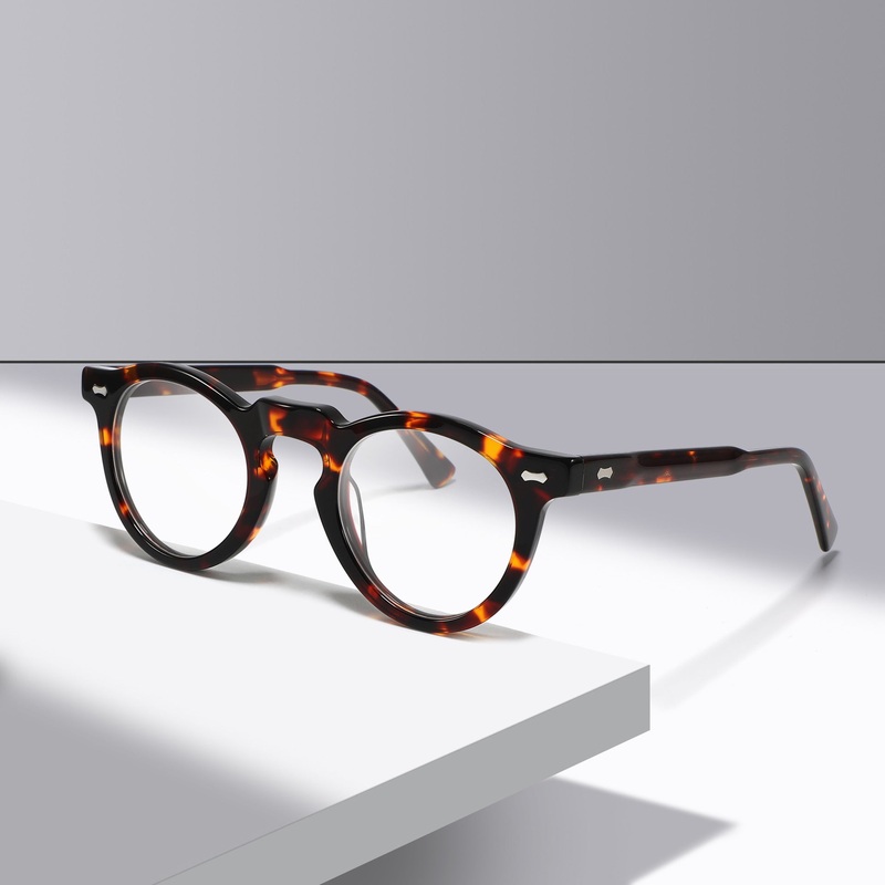 Derma Retro Acetate Round Glasses Frame