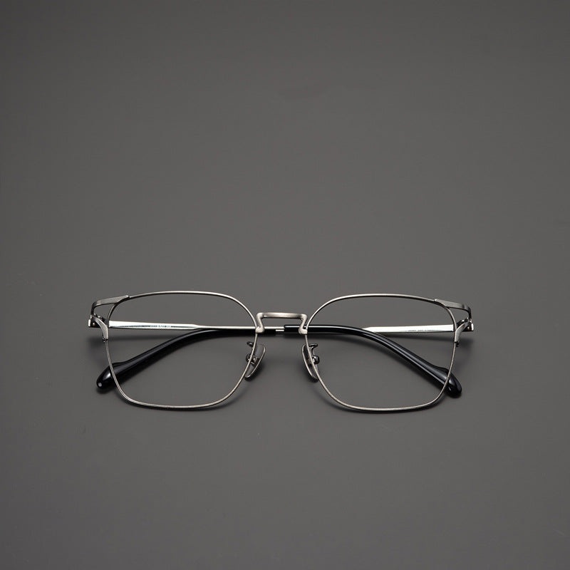 Kutler Titanium Vintage Square Eyeglasses Frame