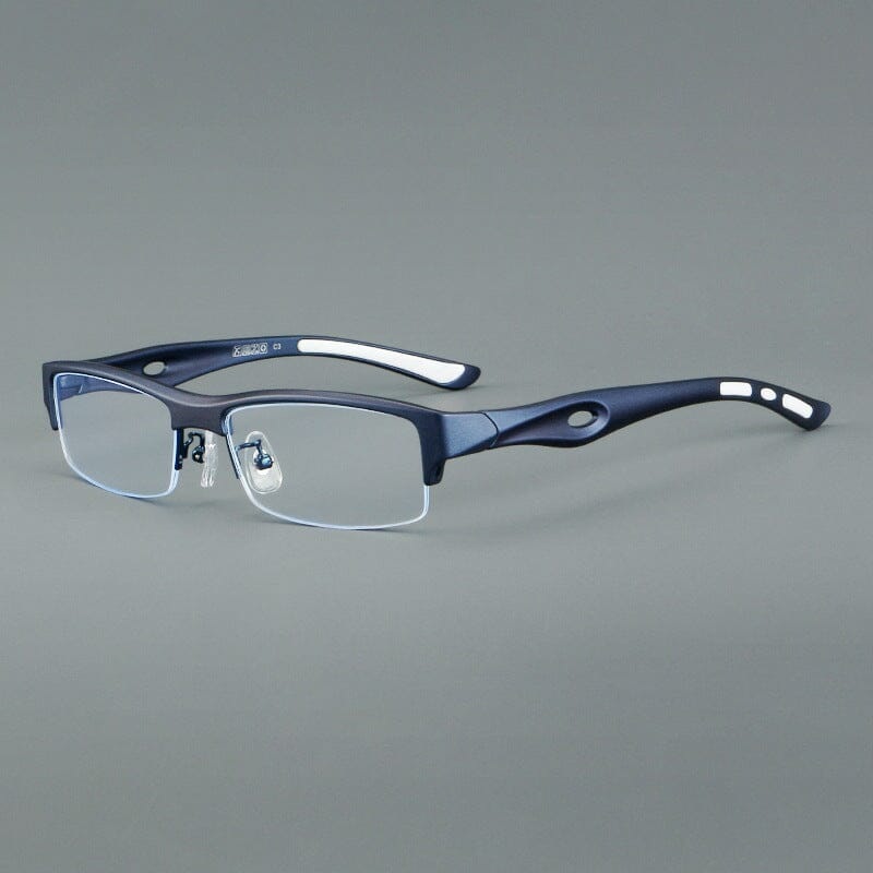 Leon Square Half Anti-Blue Light Men’s Reading Glasses
